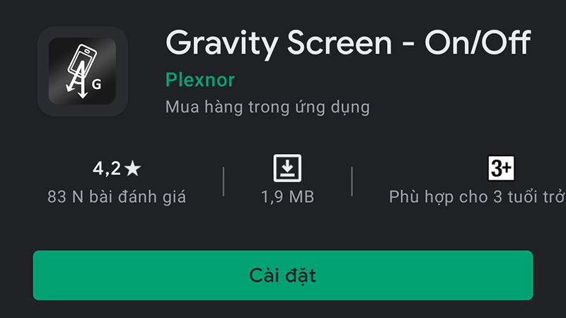 Ứng dụng Gravity Screen
